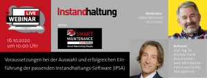 Webinar: Voraussetzungen bei der Auswahl und erfolgreichen Einführung der passenden Instandhaltungs-Software (IPSA), mi connect