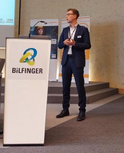 Thomas Faulhaber von Membrain beim Vortrag MFA Best Practice am Chemiepark Linz