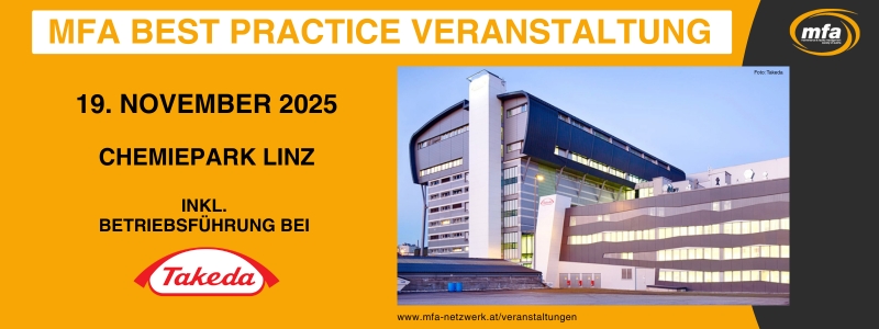 MFA Best Practice Veranstaltung am Chemiepark Linz, 19.11.2025
