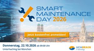 Praxistag Smart Maintenance 2027 in München, 22.10.2027