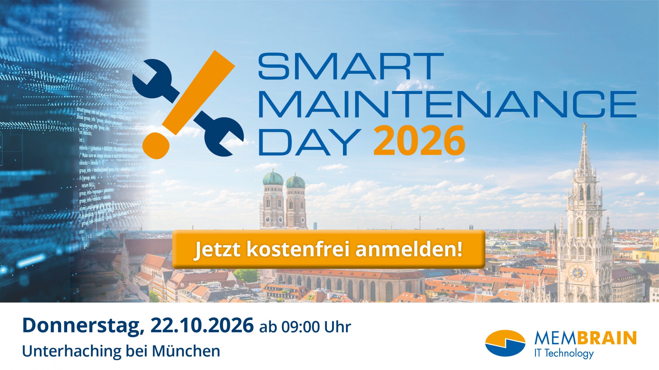 Praxistag Smart Maintenance 2026, 22.10.2026, Unterhaching bei München